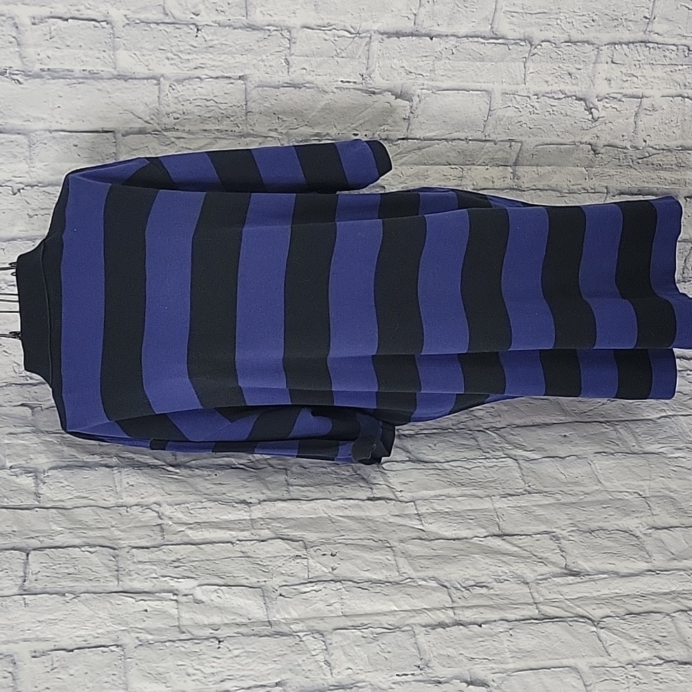 RALPH‎ LAUREN POLO GOLF Blue and Black Striped Polo Shirt XL - Picture 5 of 6